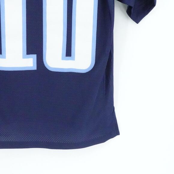 Tennessee Titans Football Jersey Mens Medium Navy Blue Vince Young NFL Reebok - Picture 10 of 16